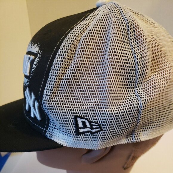 ball cap New York Yankees New Era MLB 59FIFTY Black Cap Hat 7 1/8 - Picture 2 of 5